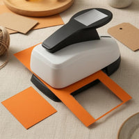 Square Lever Action Punch DIY Square Paper Punch Secure-Latch for Crafters