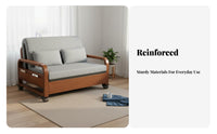 Space-Saving Pull-out Sofa Bed Multi-Functional Extendable Couch Bed Two-Way-Use Pull out Sleeper Sofa Easy Assembly for Small Apartment Dwellers, Families, Homeowners, Living Room, Home Office