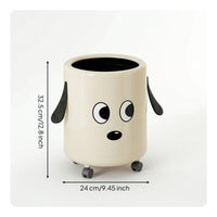 Rolling Trash Can Alltagstauglich Mobile Waste Bin Glatt Rollend for Bathroom