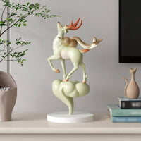 Deer Ornament Luxury Design Deer Statue Polished Surface for Living Room