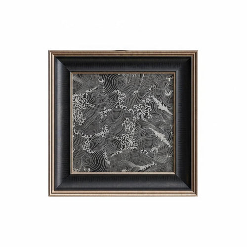 Dimensional Circular Art with Vase Integrated Floral Holder Dimensional Relief Box Vase Adaptable Display Minimalist Design