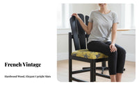 Peacock Chair French Vintage design Dining Room Furniture Padded Seat Armless Design for Homeowners, Bedroom, Commercial Spaces