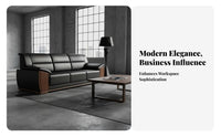 3-Piece Reception Sofa Set Modern Chinese artistic Sectional Sofa Set managerial Design Office Furniture for managerials, Clients, Lobby, Waiting Room