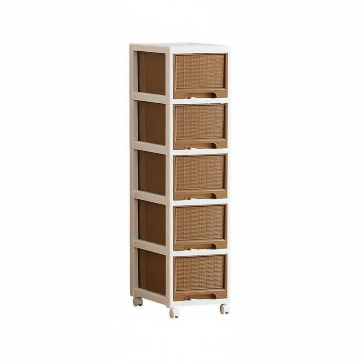 Wheeled Storage Tower long-lasting Rolling Storage Cart With casters for Narrow Spaces
