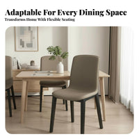 Upholstered rearrest Seat Nordic Aesthetic Upholstered Side Chair Minimalist design Armless for Homeowners, Interior Designers