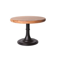 Elegant Wooden Cake Stand with Pedestal Round Pedestal Cake Stand Natural Sturdy for Party Planners