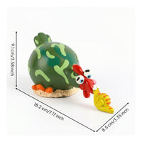 Chicken Figurine Cartoon Chicken Statue Eye-Catching for Desk, Shelf, Collectors