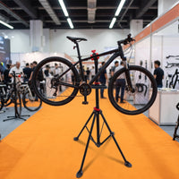 Adjustable Height Cycle Repair Stand Tripod Bike Repair Stand with Tool Tray Compact Steady for Workshop