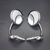 2 Pieces Cafe Racer Mirror Sturdy Aluminum Vehicle Accessory Adjustable Angle