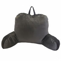 Bed Rest Pillow with Arms Ergonomic Design Sit up Pillow with Armrests Soft Material Support Backrest Cushion for Students, Floor Sitting