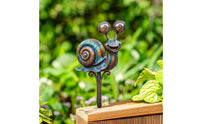 Garden Stake with Spiral Shell Metal Garden Stake Sturdy for Flower Beds
