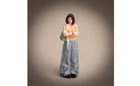 Female Figurine with Shoulder Bag Collectible Female Figurine Display Miniature with Shoulder Bag for Collectors