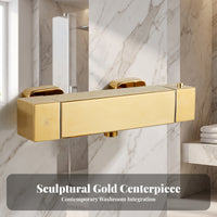 Thermostatic Bath Mixer Faucet | 38°C Temperature Lock, Modern Metal Finish, Thermostatic Mixer Tap, for Bathtub