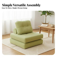 Corduroy Upholstery Tofu Block Sofa machine-washable Cover configurable Couch Minimalist aesthetic Living Room Seating Configurable Layout for Design aficionados, Apartment Dwellers, Movie evenings, Lounge Area, perusing niche, Playroom