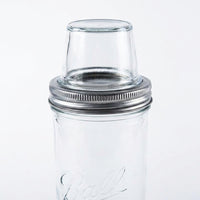 Overnight Oats Jar, Glass Mason Jar with Cereal Cup Transparent Container for Breakfast, Portable