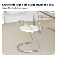 Transparent spectral Chair Light Luxury Design Transparent Side Chair for Bedroom