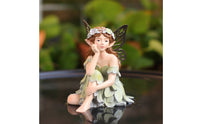 Resin Fairy Statue Gift Idea Fairy Statue Antique Type Home Decor for Micro Landscape