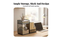 Countertop Hutch Space-Saving Desktop Shelf Easy Assembly for Dorm Room, Bedroom