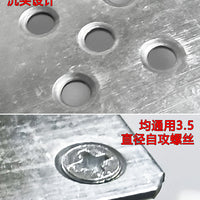 加厚正方形铁片家具沙发脚连接配件实木脚支撑木材固定片转接铁片