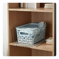 Underwear Organizer Bin Ventilated Plastic Lace Basket with Lid for Bedroom