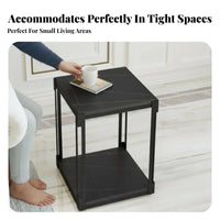 Square Accent Table Nordic design Nightstand Space-Saving for Bedroom, Homeowners