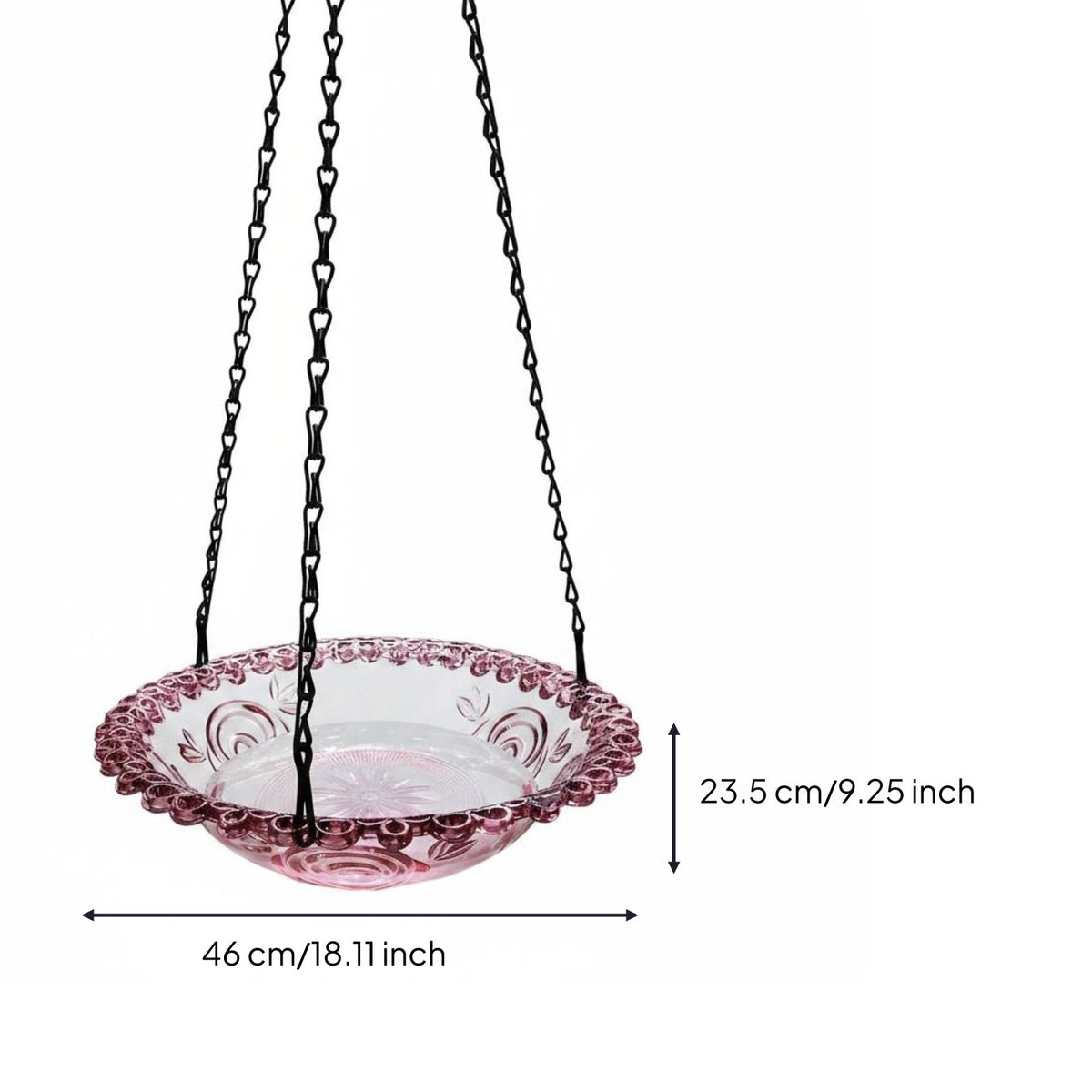 Hanging Fountain Bird Bath Attracts Birds Hanging Solar Bird Bath for Gardeners