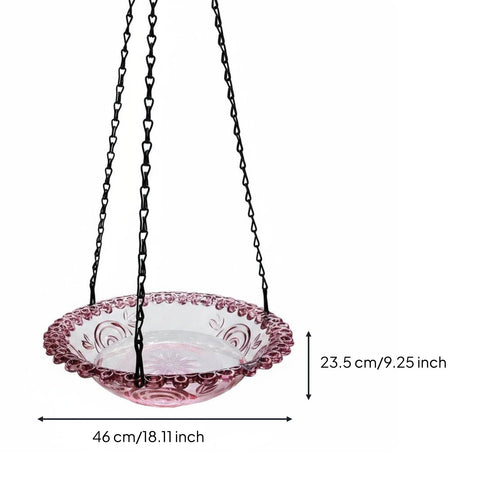 Hanging Fountain Bird Bath Attracts Birds Hanging Solar Bird Bath for Gardeners