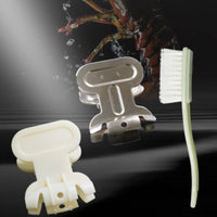 2 Pieces Crayfish Cleaning Tool Set Easy to Use Seafood Cleaning Tongs and Brush