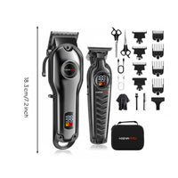 Rechargeable Electric Hair Clipper Digital Display Cordless Hair Trimmer Retro Design for Barbers, Barbershop, Salon