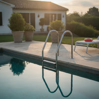 5-Step Pool Ladder Stainless Steel Pool Ladder with Handrails Resistant for Homeowners, Swimming Pools
