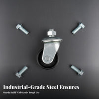 Universal Compatibility Heavy Duty Lifting Device Wheel Thickened Steel Plate Floor Lifting Device Caster Wheel Easy Installation