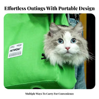 Lightweight Canvas Cat Shoulder Bag Adjustable Straps Legs out Pet Carrier Breathable Cat Carrier Tote Bag Sturdy Material for Small Dog Owners, Travel, Walking, Outdoor, Vet Visits