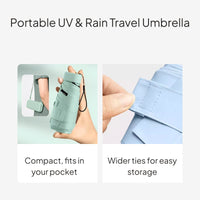 Mini Folding Umbrella UPF50+ UV Protection Pocket Size