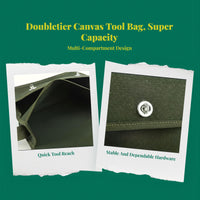 Foldable tool bag with pouches