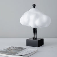 Cloud Figurine Modern Humanoid Statue Abstract for Entryway Table, Minimalists