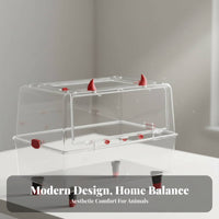 Transparent Hamster Villa additional Large Space Transparent Hamster House Chewresistant