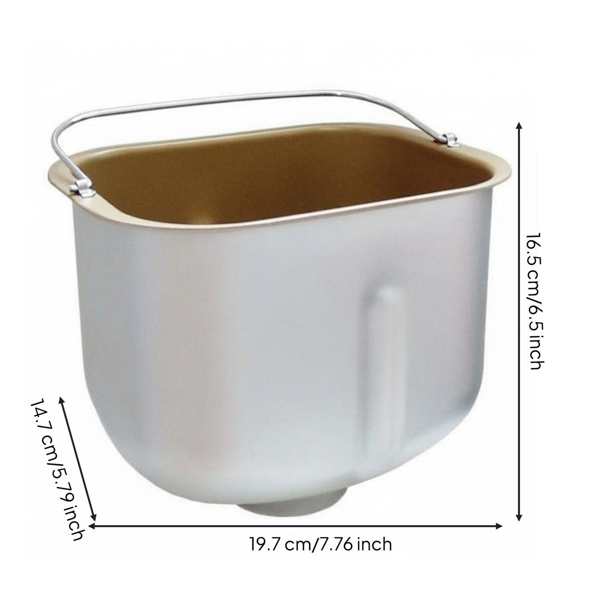 Bread Machine Kneading Bucket Heat Resistant Bread Make Insert Pan