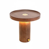 Wooden Toadstool Lamp Cute Decor Toadstool Table Lamp LED for Living Room