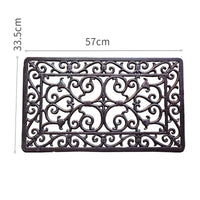 Cast Iron Mat Rustic Style Anti Slip Stair Mat Decorative Household Decor for Outdoor, Stairs