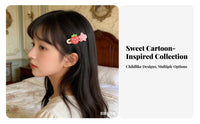 Strawberry Hair Fastener Cute Design Celestial Duckbill Fastener Nectarine Celestial Hair Pin Adorable Kids Strawberry Barrette