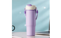 Portable Wireless Juicer Cup Ice Crushing Rechargeable Blender with Travel Lid Lid Personal Blender with Straw Stainless Steel