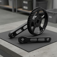 46T Belt Drive Chainring Lightweight 120mm Crankset Aluminum Alloy for Children