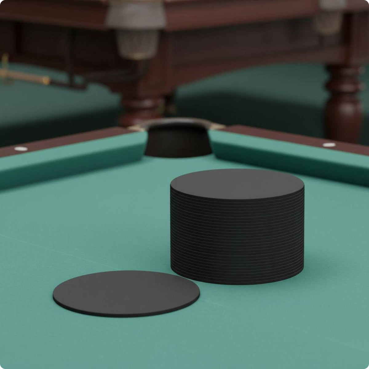 50 Pieces Billiard Table Leveling Pad Long-Lasting Pool Table Leg Pad for Club
