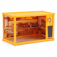 Plastic Container House with LED Light Easy Assembly DIY Room Box Cozy Mini House Building Kit Stunning for Craft Time