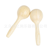 奥尔夫木质六件套幼儿木质玩具教学套装听力锻炼沙锤敲棒响筒批发