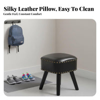 Square Pouf Colorful Design Ottoman Multi-Purpose for Bedroom, Study, Homeowners