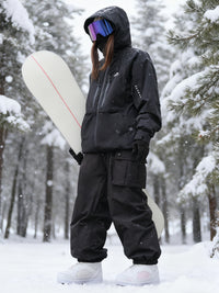 2025新款单板滑雪服女款防风防水防寒加厚保暖双板滑雪衣裤套装男