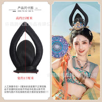 古装敦煌头饰飞天舞蹈假发吉祥天女发饰民族舞饰品幻世长安汉服