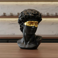Renaissance Bust Statue Gold Accent Renaissance Bust Figurine Light Luxury