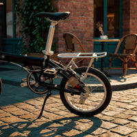 Lightweight Folding Bike Rack Compatible Rear Rack with Mounting Hardware Stable Long-Lasting for Cyclists, Errands